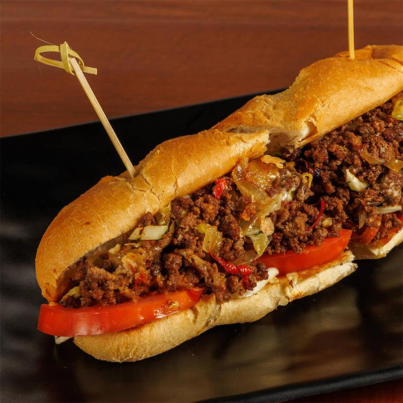 Burns Road Katakat Chopped Cheese Halal Beef Hoagie Sandwich Tustin Orange County