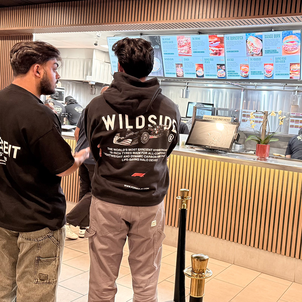 Burns Road Customers Ordering Halal Food at Counter Inside Restaurant Tustin Orange County CA