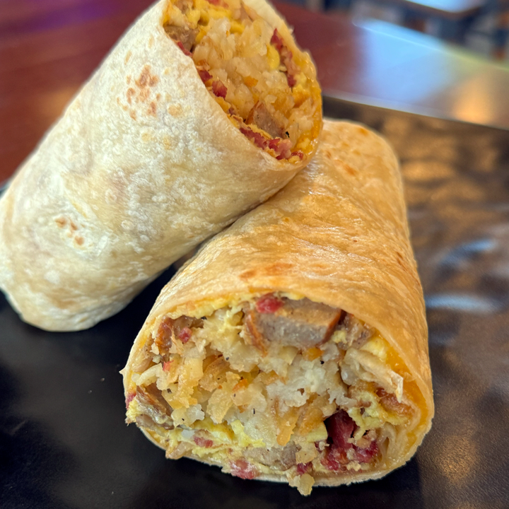 Chicken Sausage Burrito — Halal Menu Item at Burns Road Tustin CA